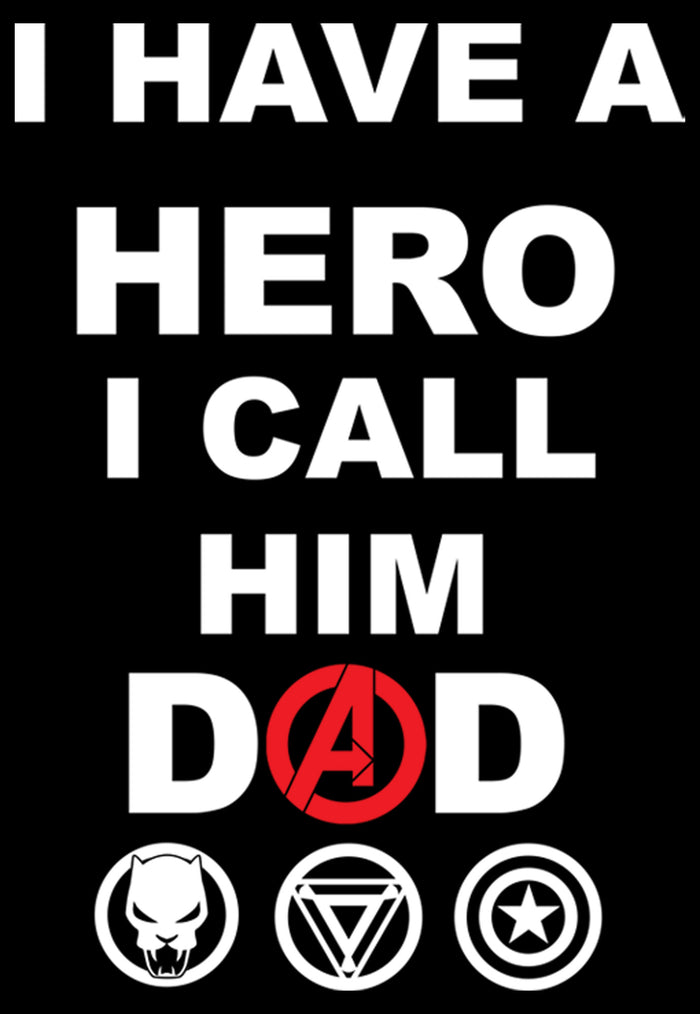 Fifth Sun Boy's Marvel Avengers I Have A Hero I Call Him Dad T-Shirt