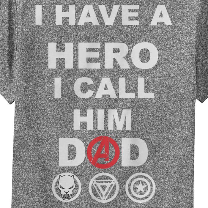 Fifth Sun Boy's Marvel Avengers I Have A Hero I Call Him Dad Performance Tee