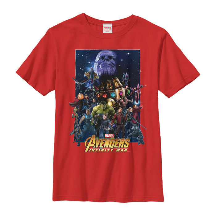 fifth sun Boy's Marvel Avengers: Infinity War Character Collage T-Shirt