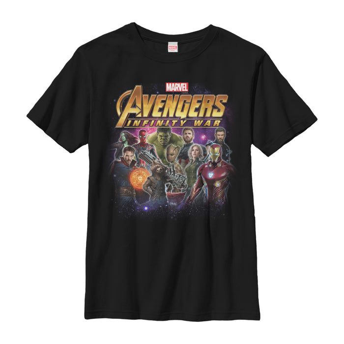 fifth sun Boy's Marvel Avengers: Infinity War Character Shot T-Shirt
