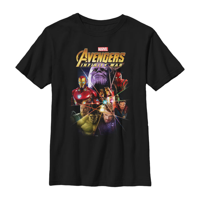fifth sun Boy's Marvel Avengers: Infinity War Prism T-Shirt