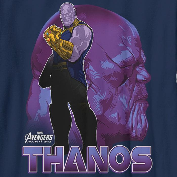 Fifth Sun Boy's Marvel Avengers: Infinity War Thanos Portrait T-Shirt