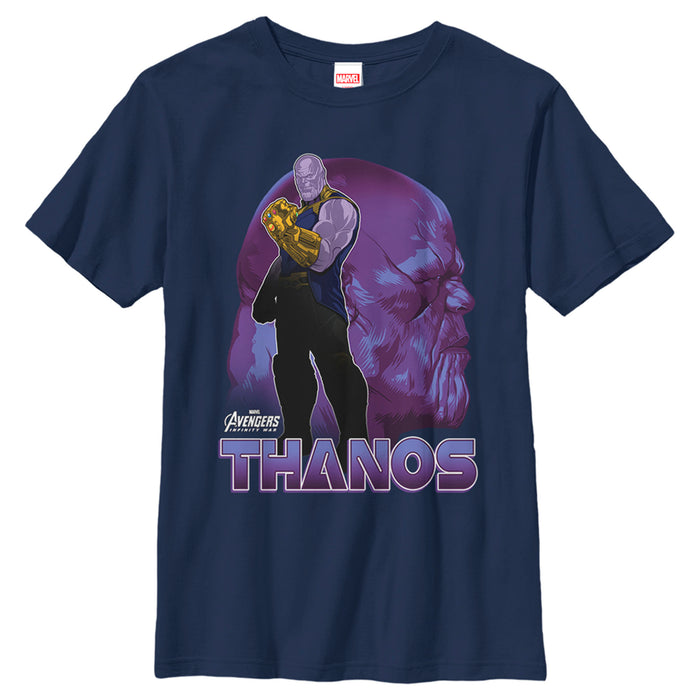 fifth sun Boy's Marvel Avengers: Infinity War Thanos Portrait T-Shirt