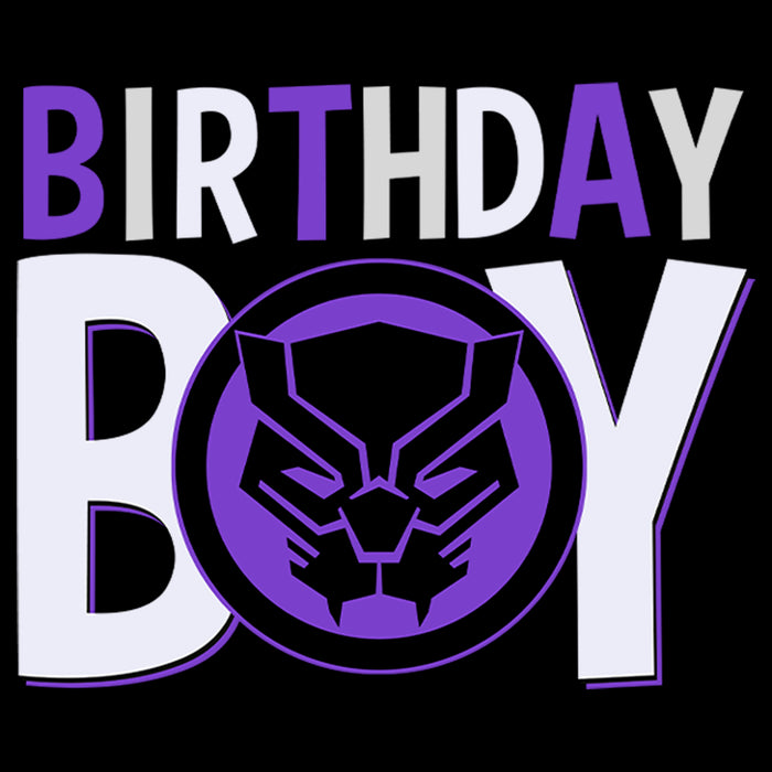 Fifth Sun Boy's Marvel Birthday Boy Panther T-Shirt