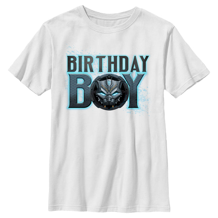 fifth sun Boy's Marvel Birthday Boy Panther T-Shirt