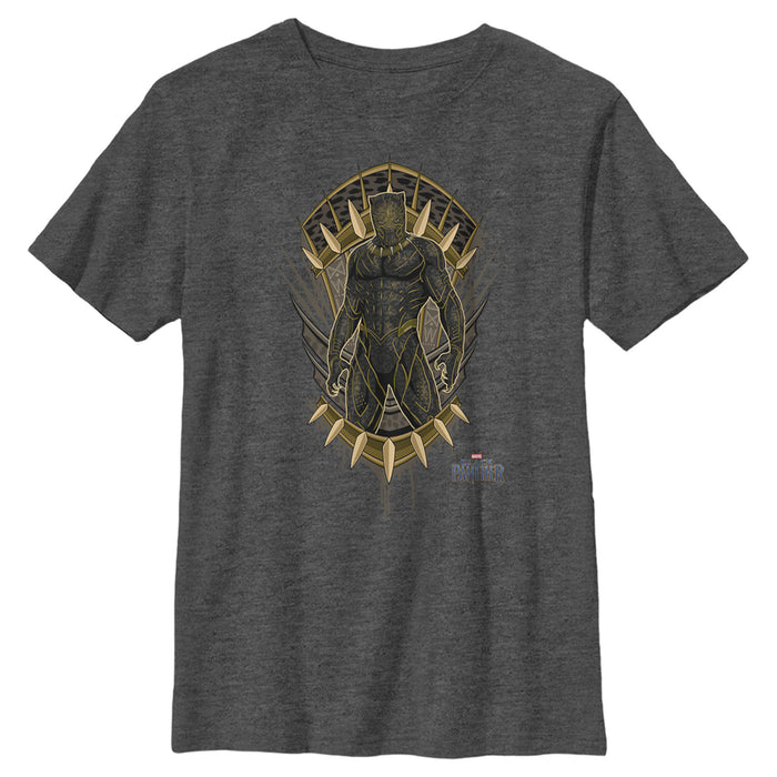 Fifth Sun Boy's Marvel Black Panther 2018 Claw Crest T-Shirt