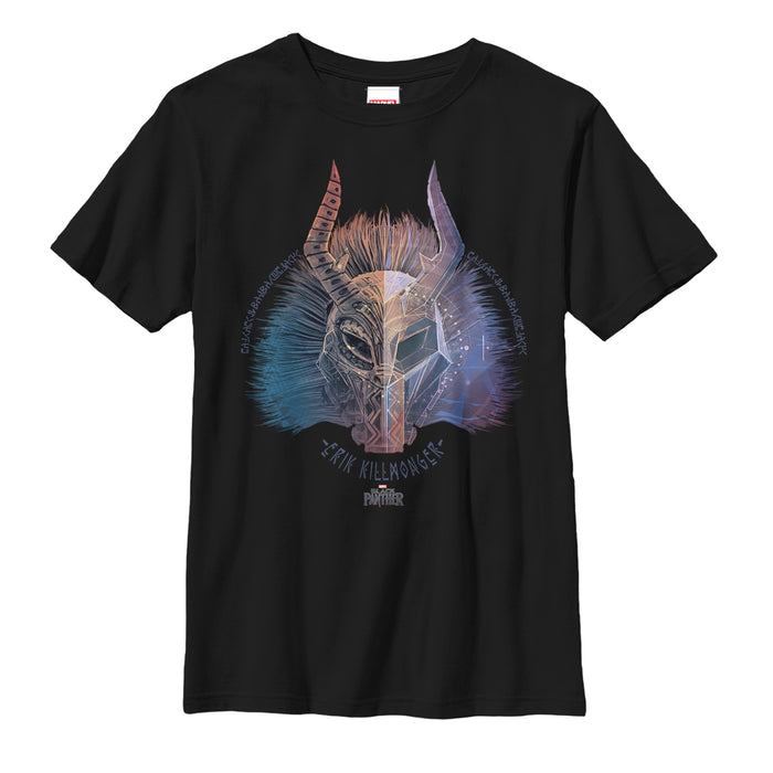 fifth sun Boy's Marvel Black Panther 2018 Erik Killmonger T-Shirt
