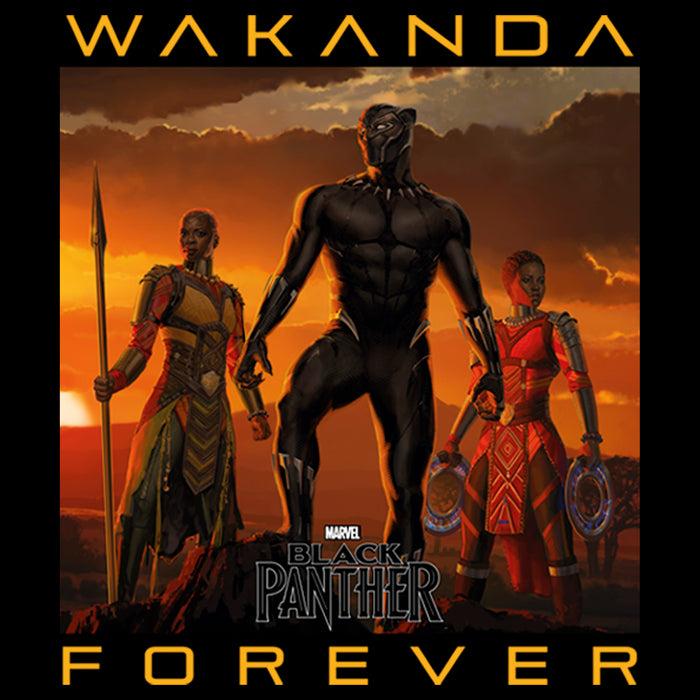 Fifth Sun Boy's Marvel Black Panther 2018 Wakanda Forever T-Shirt