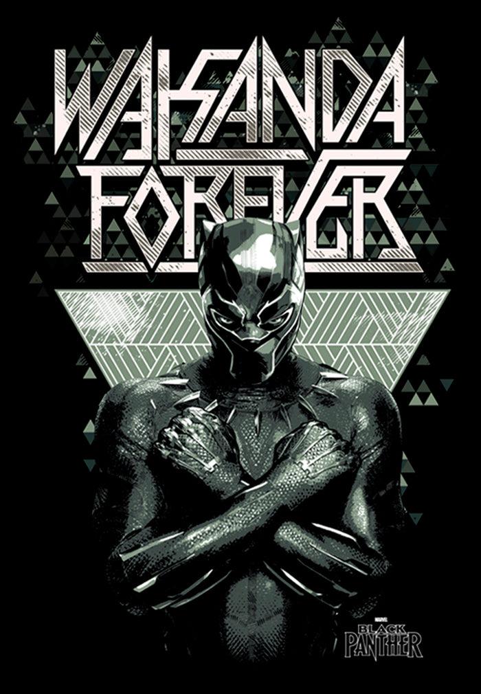 Fifth Sun Boy's Marvel Black Panther 2018 Wakanda Salute T-Shirt