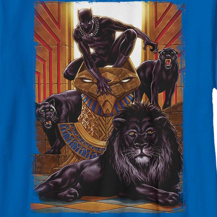 Fifth Sun Boy's Marvel Black Panther Big Cats Poster T-Shirt