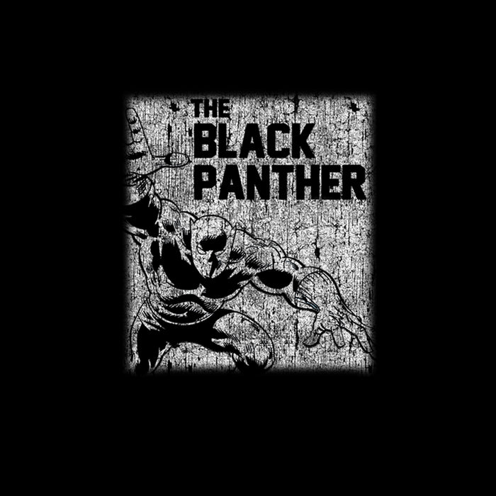 Fifth Sun Boy's Marvel Black Panther Chalk Print Pull Over Hoodie