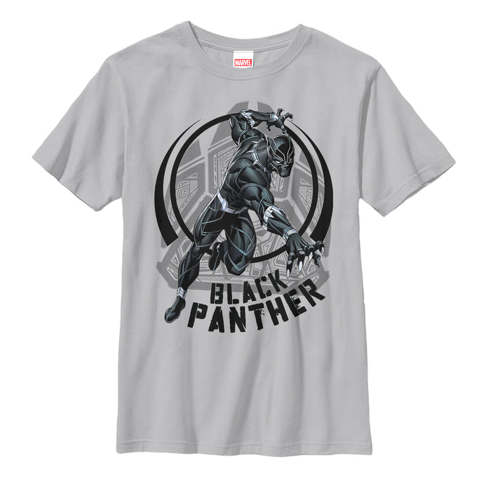 Fifth Sun Boy's Marvel Black Panther Circle Claw T-Shirt