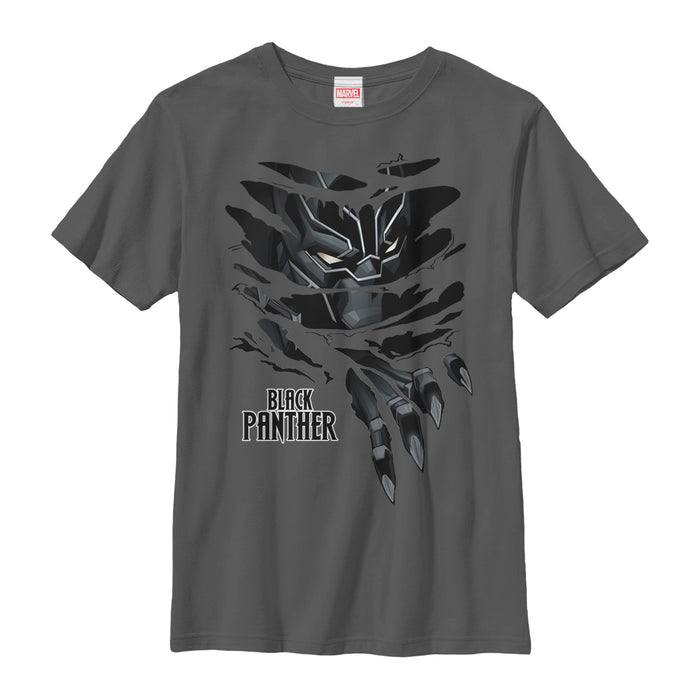 fifth sun Boy's Marvel Black Panther Claw Tear T-Shirt