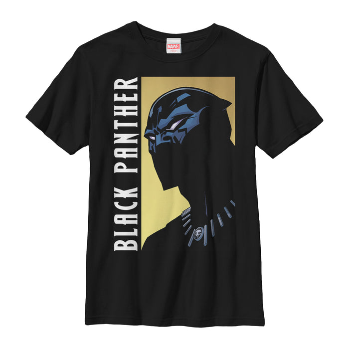 fifth sun Boy's Marvel Black Panther Fierce Expression T-Shirt