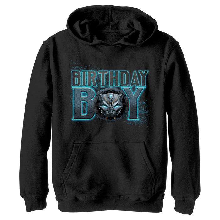 fifth sun Boy's Marvel Black Panther Mech Suit Birthday Pull Over Hoodie