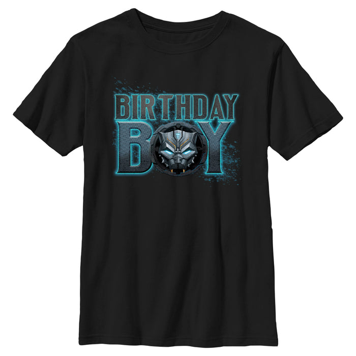 fifth sun Boy's Marvel Black Panther Mech Suit Birthday T-Shirt