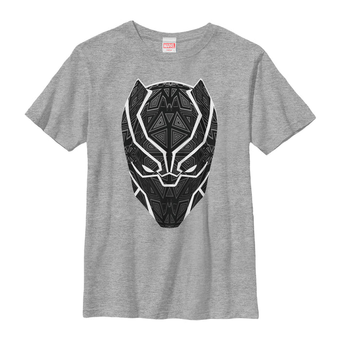 fifth sun Boy's Marvel Black Panther Ornate Mask T-Shirt