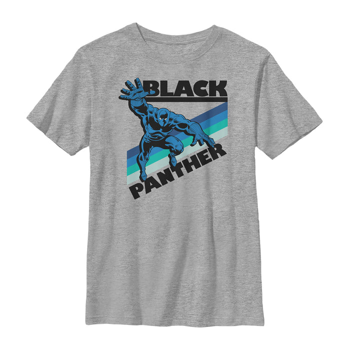 fifth sun Boy's Marvel Black Panther Retro Stripes T-Shirt