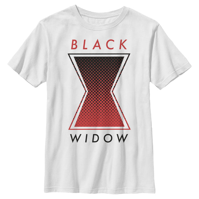 fifth sun Boy's Marvel Black Widow Gradient Logo T-Shirt