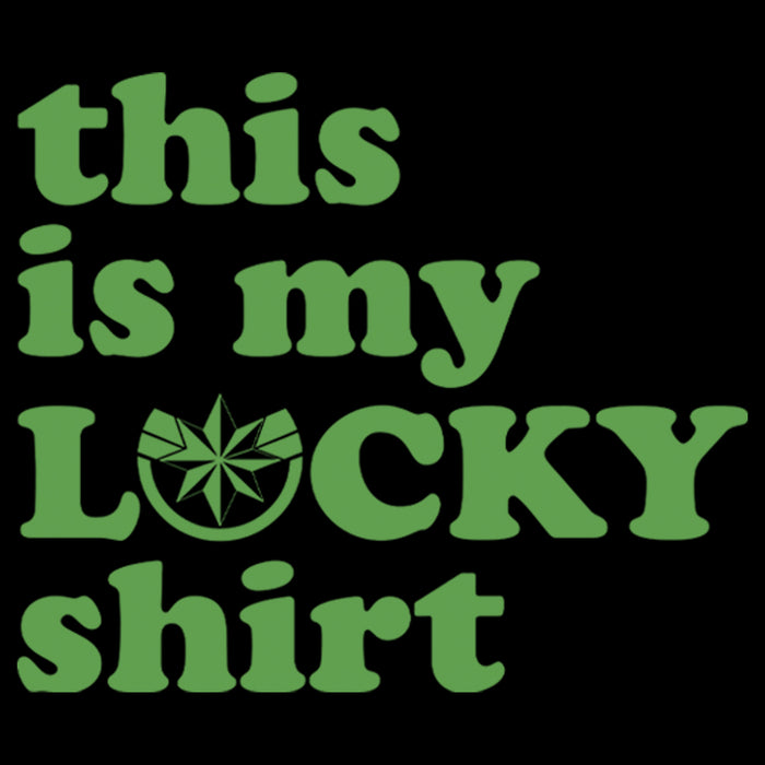 Fifth Sun Boy's Marvel Captain Marvel St. Patrick's Day This Is My Lucky Shirt T-Shirt