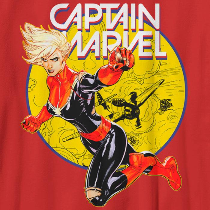 Fifth Sun Boy's Marvel Captain Marvel Vintage Ring T-Shirt