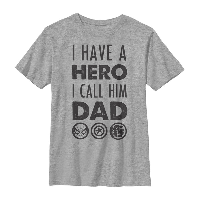 fifth sun Boy's Marvel Father's Day Avengers Hero Dad T-Shirt