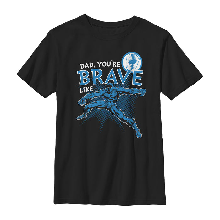 fifth sun Boy's Marvel Father's Day Panther T-Shirt