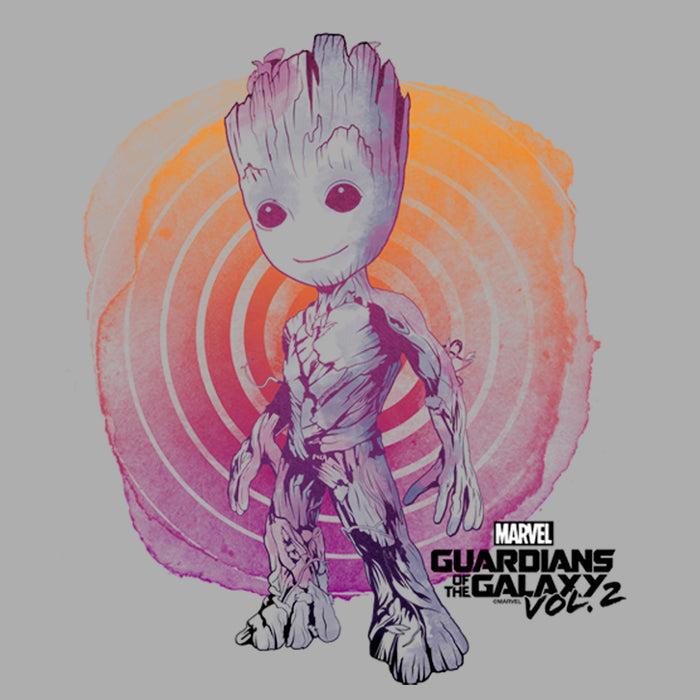 Fifth Sun Boy's Marvel Guardians Vol. 2 Groot Watercolor Swirl T-Shirt