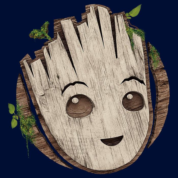 Fifth Sun Boy's Marvel: I Am Groot Cute Smiling Groot Face T-Shirt