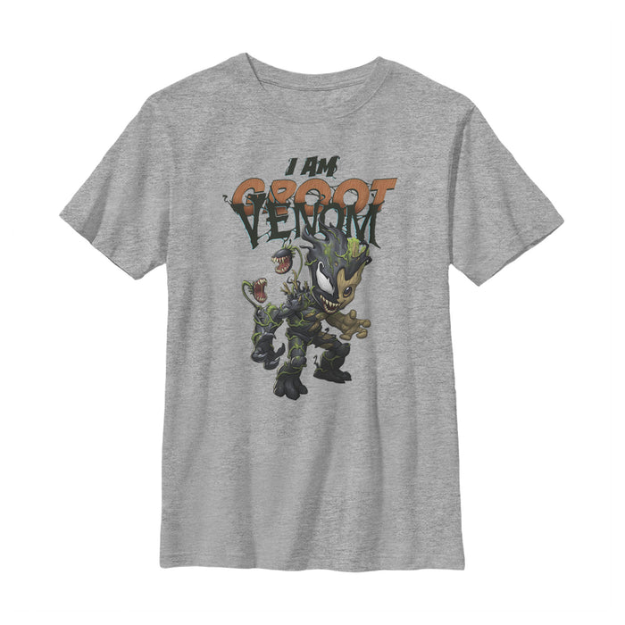 fifth sun Boy's Marvel I Am Groot Infected Venom T-Shirt
