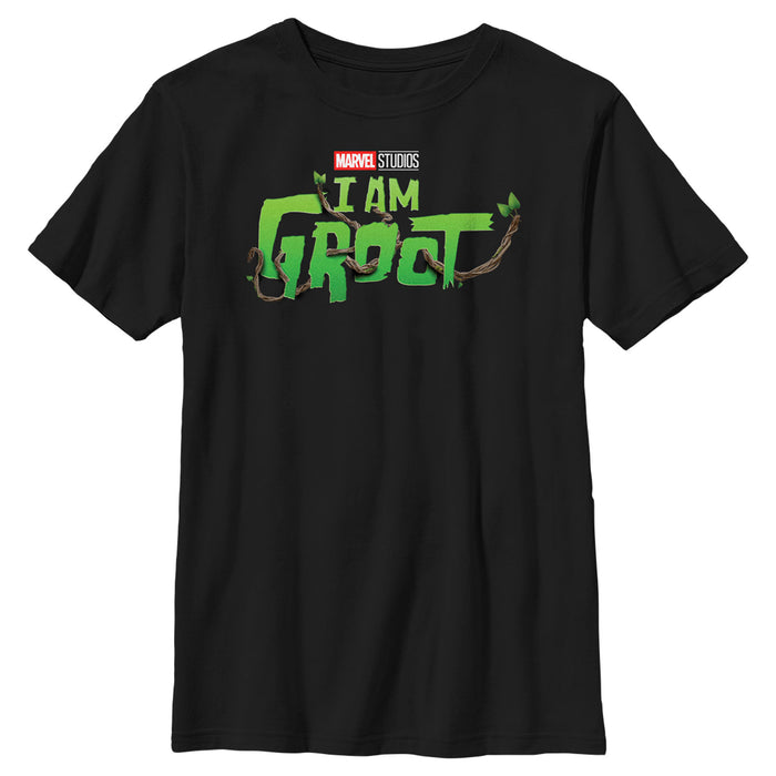 fifth sun Boy's Marvel: I am Groot Nature Leaf Logo T-Shirt