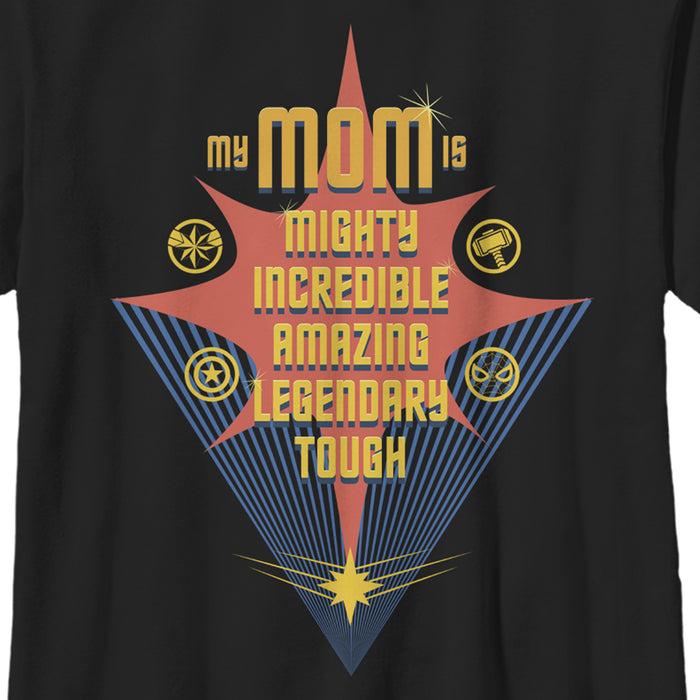 Fifth Sun Boy's Marvel My Mom Is Mighty Incredible T-Shirt