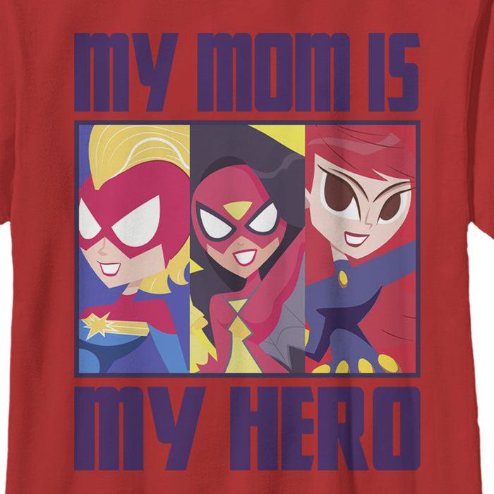 Fifth Sun Boy's Marvel My Mom Is My Hero Cartoon Heroes T-Shirt