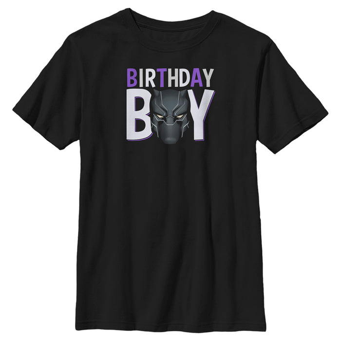 fifth sun Boy's Marvel Panther Birthday Boy T-Shirt