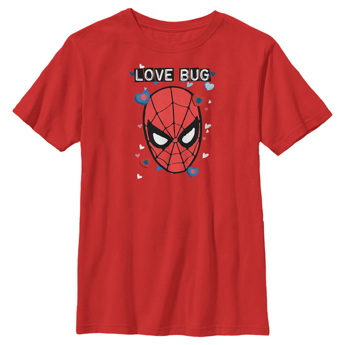 Fifth Sun Boy's Marvel Spider-Man Candy Heart Love Bug T-Shirt