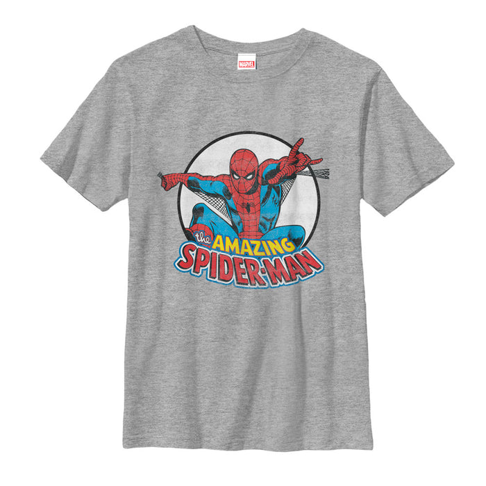 fifth sun Boy's Marvel Spider-Man Classic Web Swing T-Shirt
