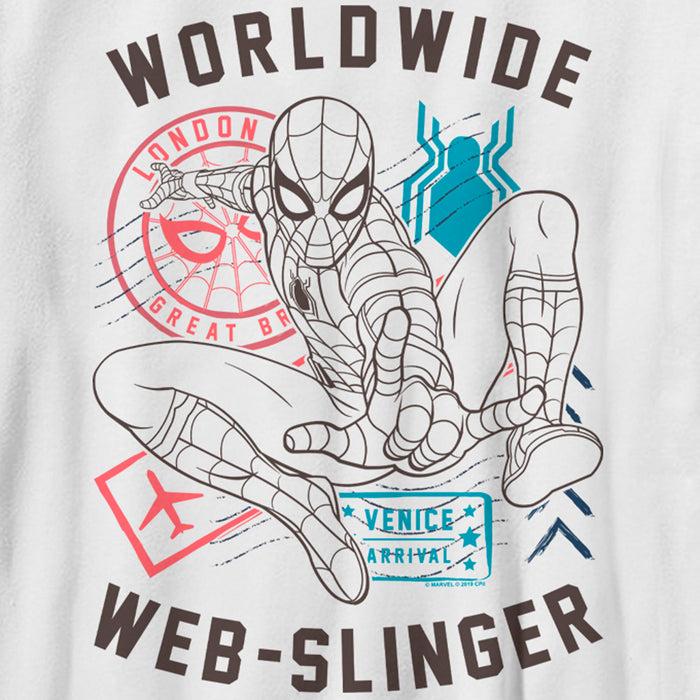 Fifth Sun Boy's Marvel Spider-Man: Far From Home Worldwide Icons T-Shirt