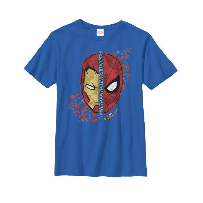 fifth sun Boy's Marvel Spider-Man: Homecoming Iron Man Face T-Shirt