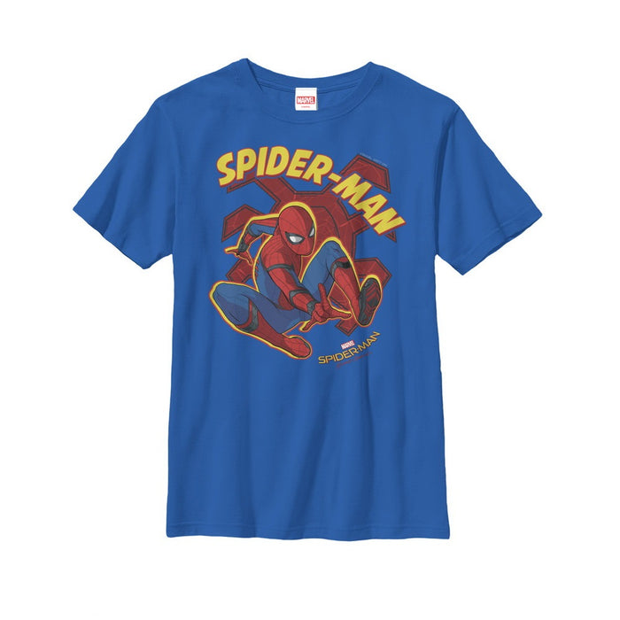 fifth sun Boy's Marvel Spider-Man: Homecoming Leap T-Shirt