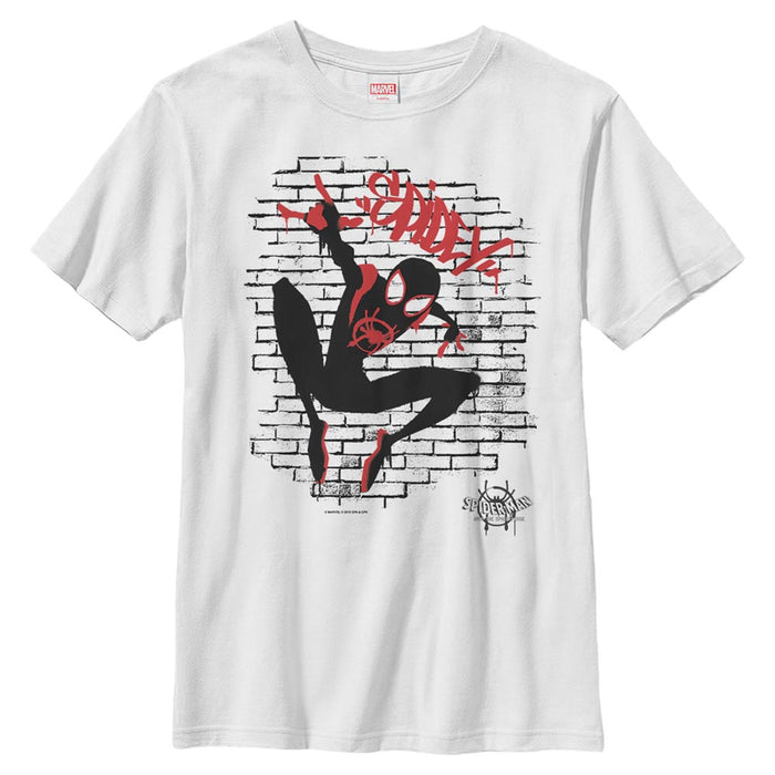 fifth sun Boy's Marvel Spider-Man: Into the Spider-Verse Brick T-Shirt