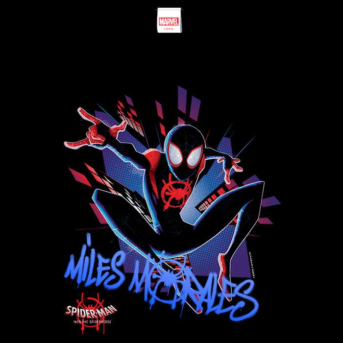 Fifth Sun Boy's Marvel Spider-Man: Into The Spider-Verse Miles Graffiti T-Shirt