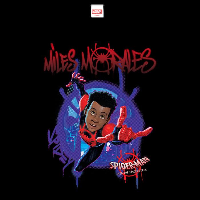 Fifth Sun Boy's Marvel Spider-Man: Into The Spider-Verse Miles Morales Splat T-Shirt