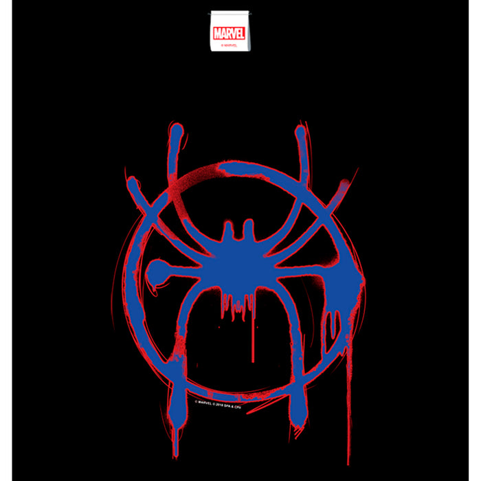 Fifth Sun Boy's Marvel Spider-Man: Into The Spider-Verse Spray Paint Logo T-Shirt