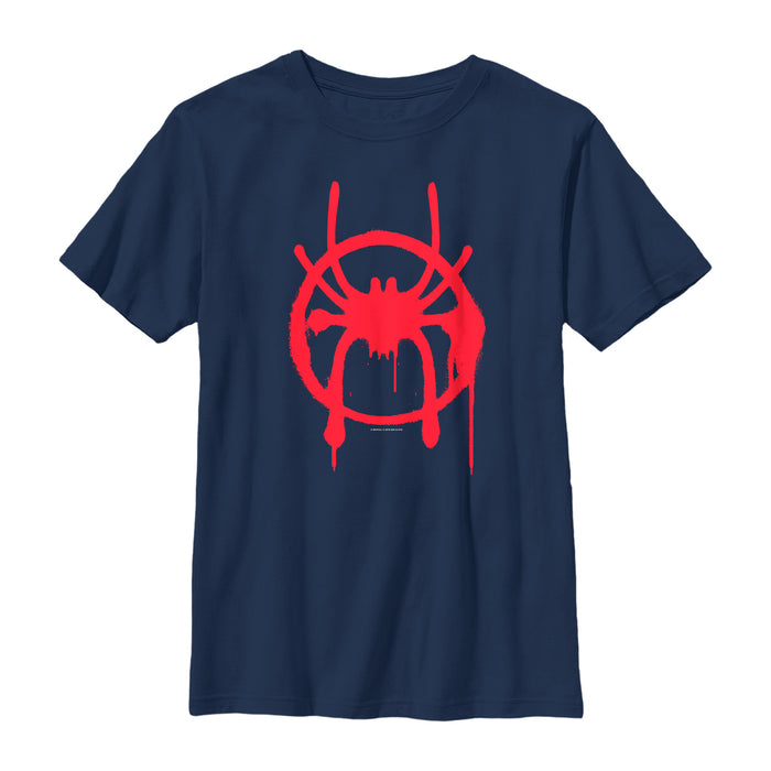 Fifth Sun Boy's Marvel Spider-Man: Into The Spider-Verse Symbol T-Shirt