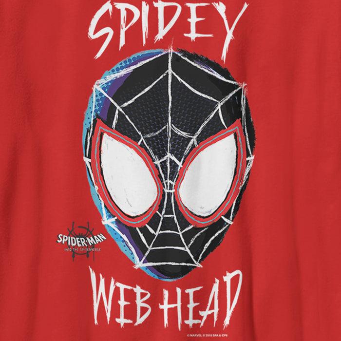 Fifth Sun Boy's Marvel Spider-Man: Into The Spider-Verse Web Head T-Shirt