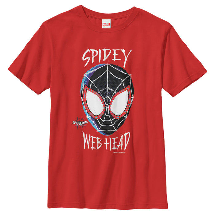 fifth sun Boy's Marvel Spider-Man: Into the Spider-Verse Web Head T-Shirt