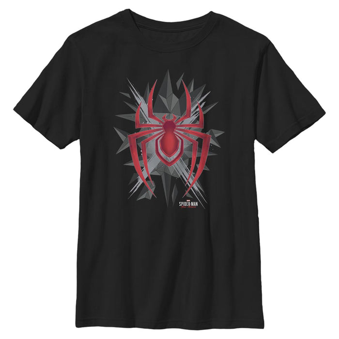 fifth sun Boy's Marvel Spider-Man: Miles Morales Shatter Logo T-Shirt