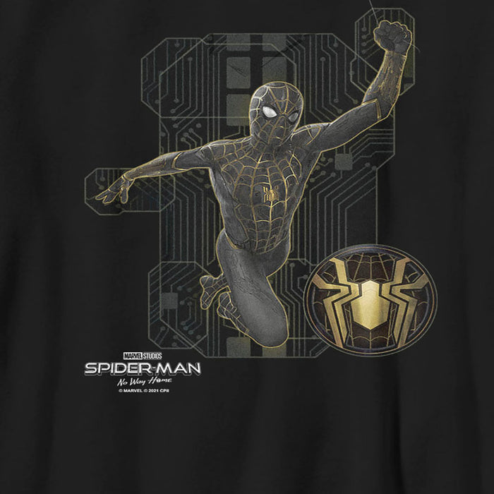 Fifth Sun Boy's Marvel Spider-Man: No Way Home Black Suit Tech T-Shirt