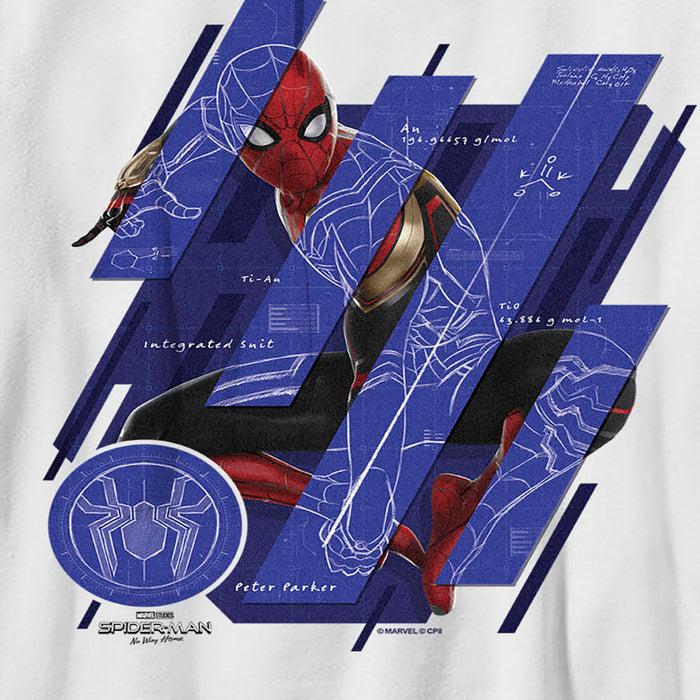 Fifth Sun Boy's Marvel Spider-Man: No Way Home Suit Blueprint Panels T-Shirt