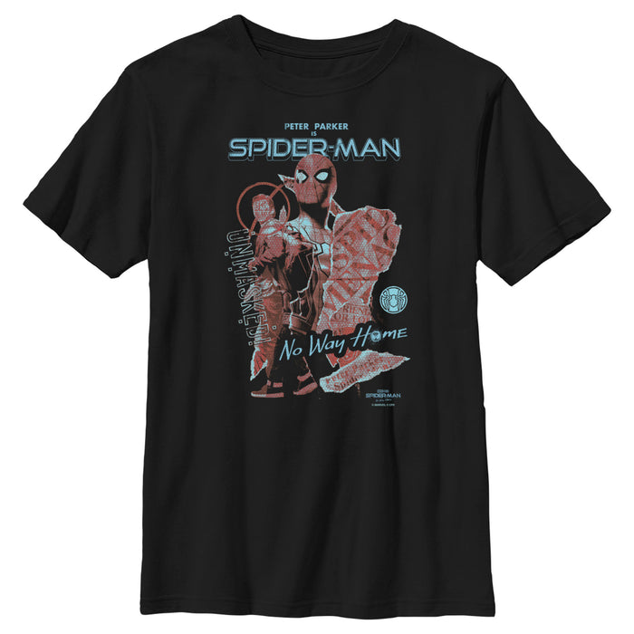 fifth sun Boy's Marvel Spider-Man: No Way Home Unmasked T-Shirt